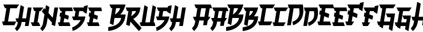 Chinese Brush font download