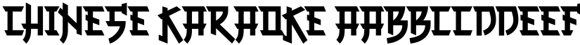 Chinese Karaoke font download