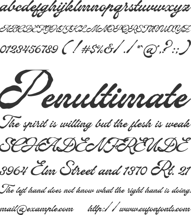 Montella Cracken font preview