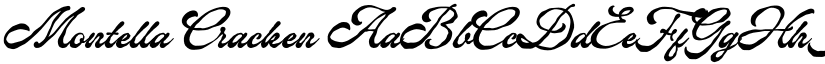 Montella Cracken font download