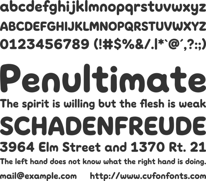 Gumdrop Personal Use font preview