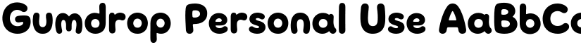 Gumdrop Personal Use font