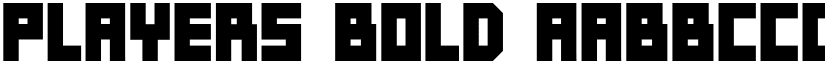 Players Bold font