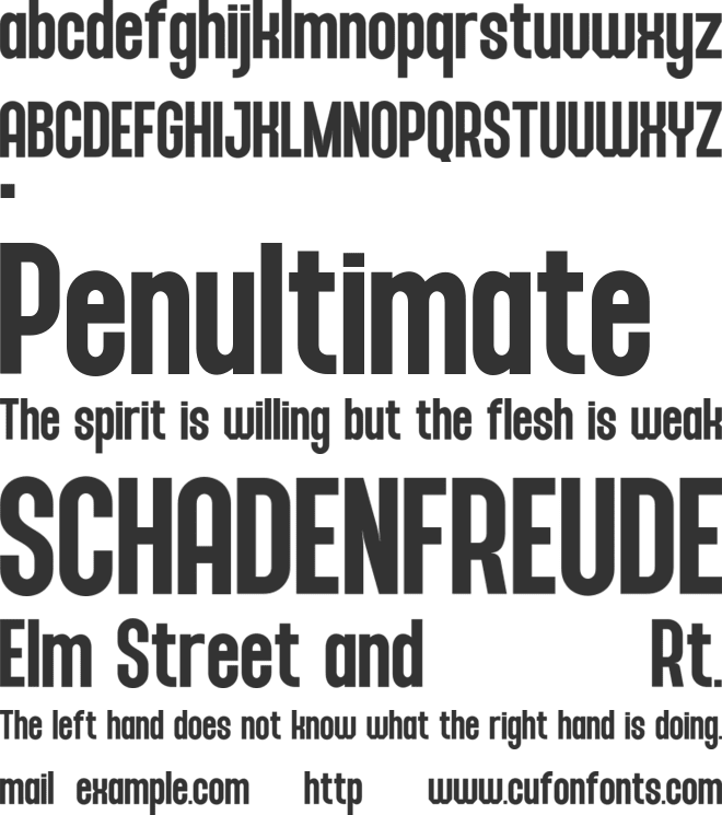 GLAROIX font preview