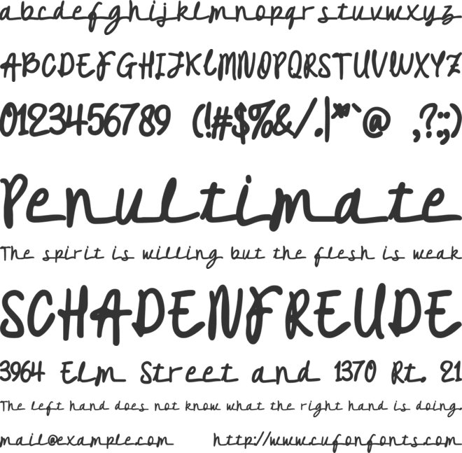 Crooked Morning font preview