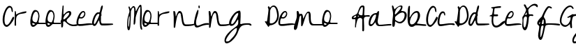 Crooked Morning Demo font