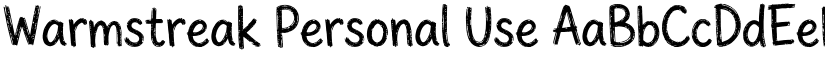 Warmstreak Personal Use font download
