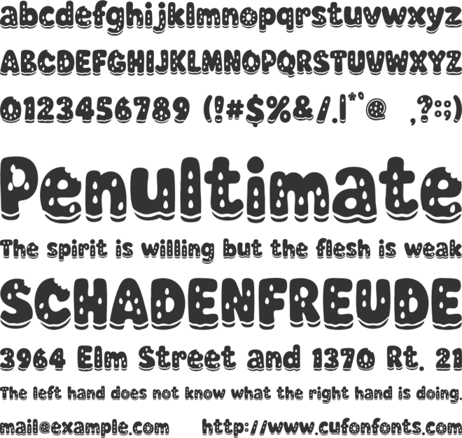 Watermelon Splash font preview