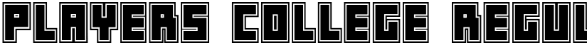 Players College Regular font