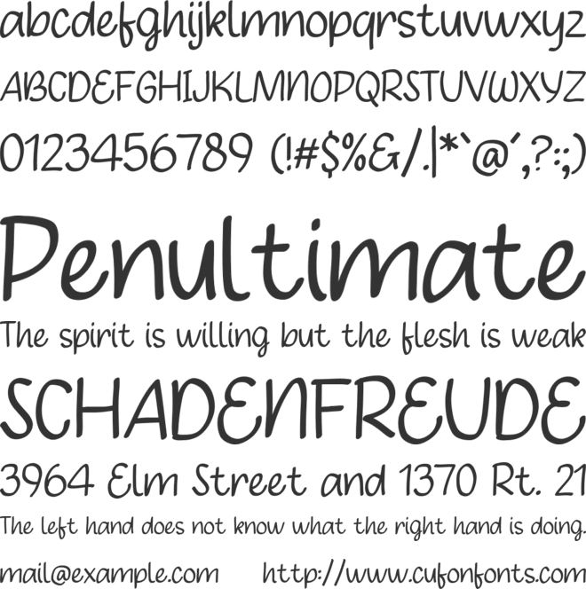 Signature Gold font preview
