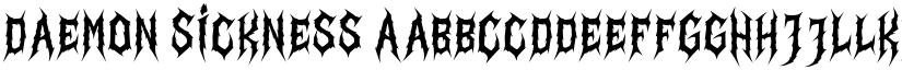 Daemon Sickness font download