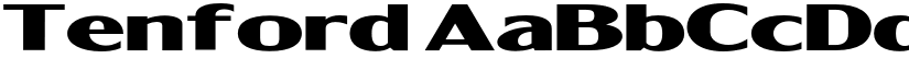 Tenford font