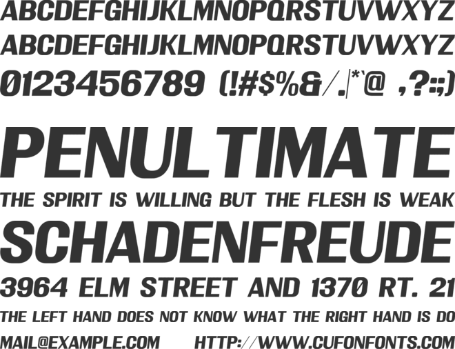 Marland font preview