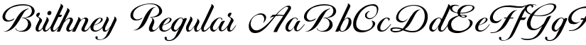 Brithney Regular font