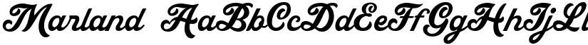 Marland font