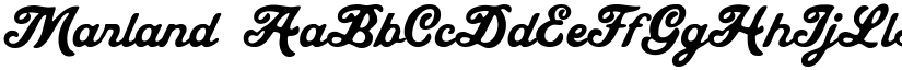 Marland font