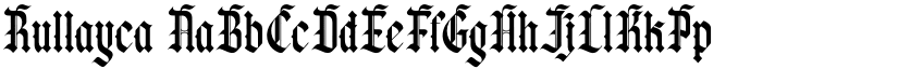 Rullayca font