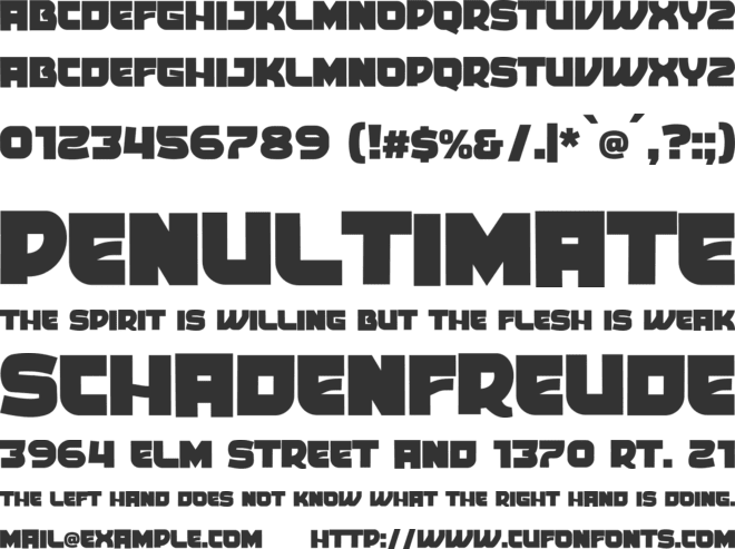 Vtks Honsa font preview