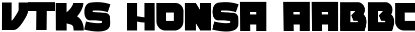 Vtks Honsa font download