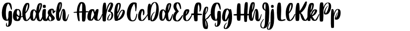 Goldish font