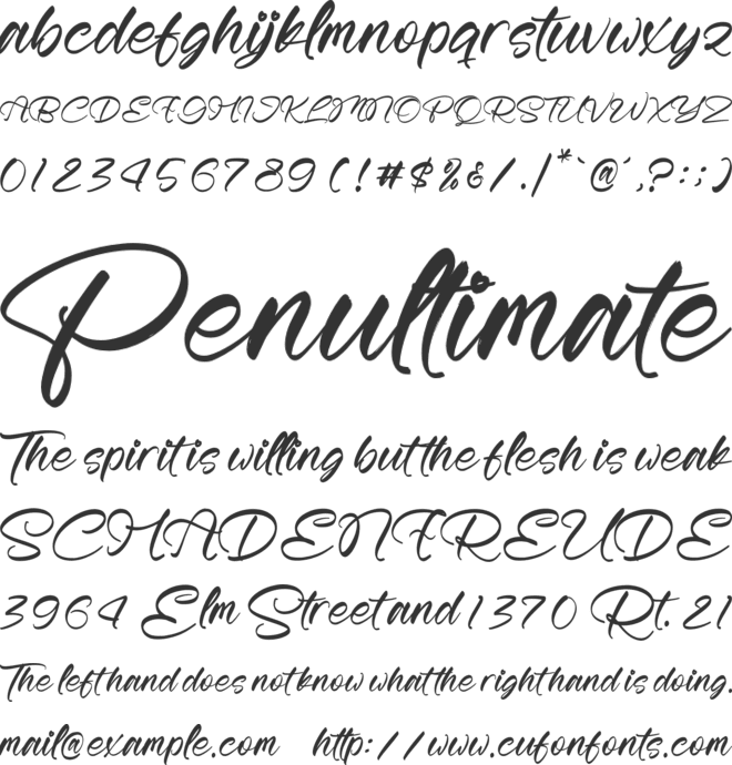 Asphale Rhythm font preview