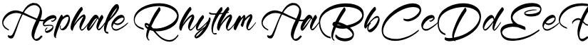 Asphale Rhythm font