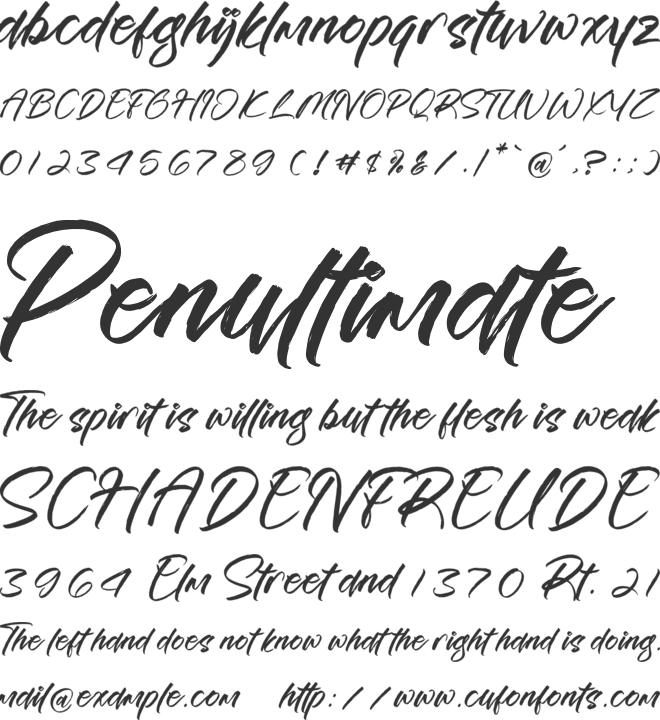 Esterdam font preview