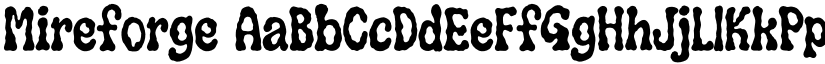Mireforge font