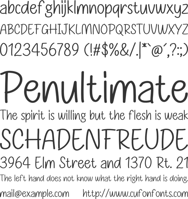 Good Vollight font preview