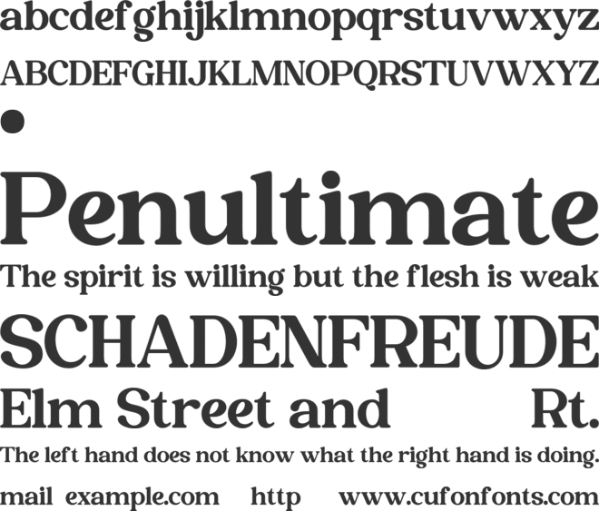 ROSTALE font preview