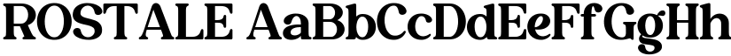 ROSTALE font download