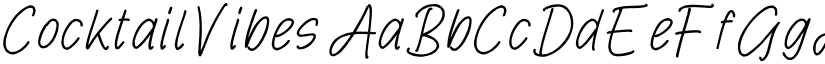 Cocktail Vibes font