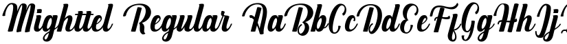 Mighttel Regular font