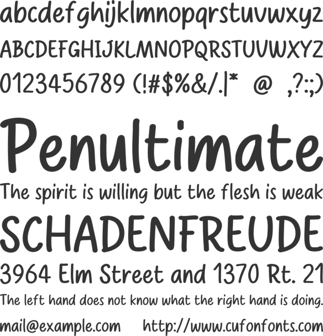 Donkey Cartoon font preview