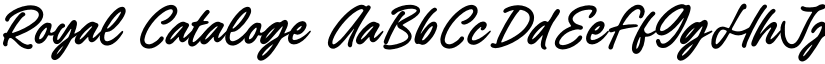 Royal Cataloge font