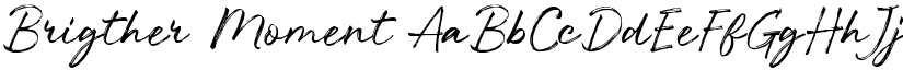 Brigther Moment font
