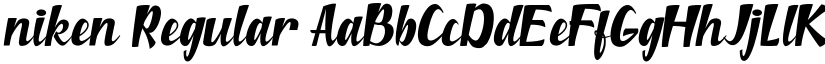 niken font download