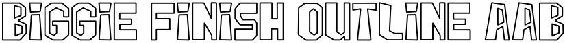 Biggie Finish Outline font