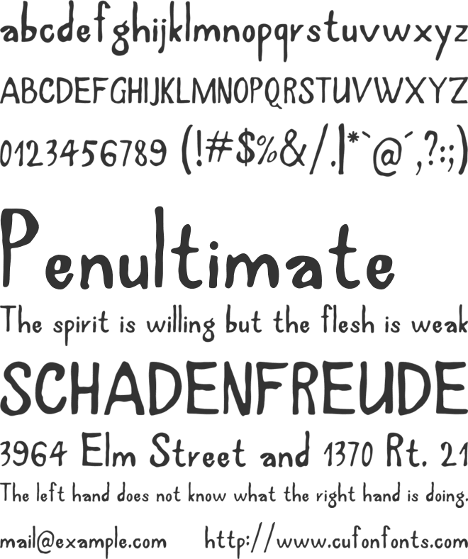 Vilmorath font preview