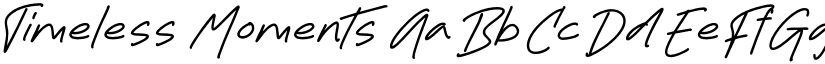 Timeless Moments font