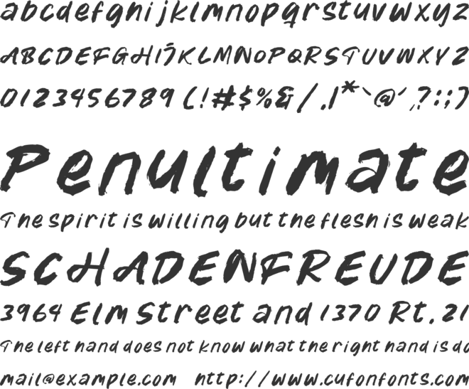 Frames Jurney font preview