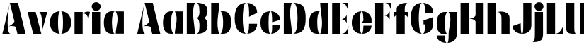Avoria font