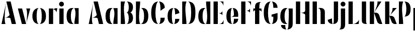 Avoria font