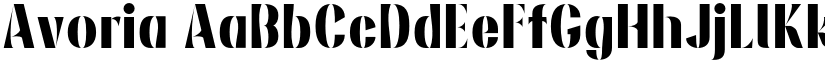 Avoria font