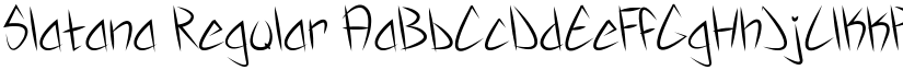 Slatana Regular font