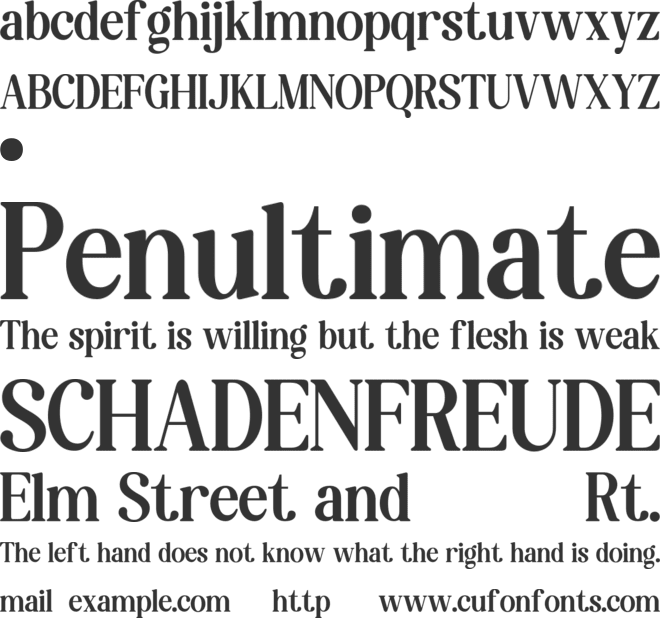 KRENOLA font preview