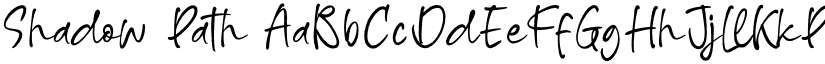 Shadow Path font