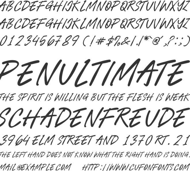 Serlin Monarch font preview