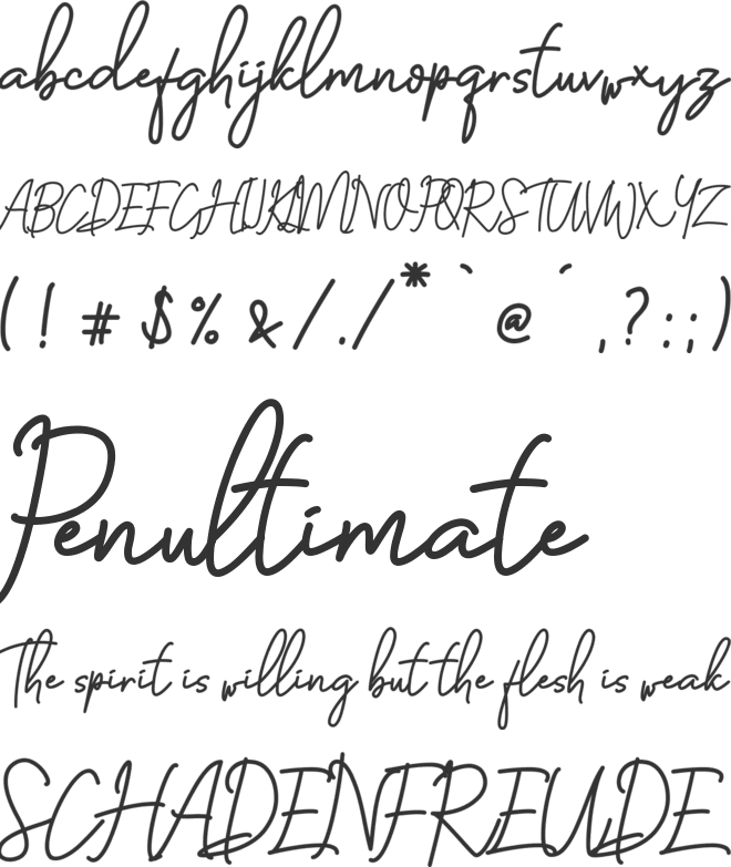 Busset City - PU font preview