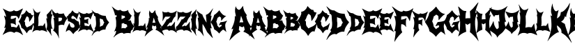 Eclipsed Blazzing font download